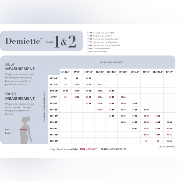 Ruby Ribbon | Second Skin Demiette, in Black #1607 NWT - Picture 4 of 7